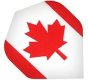 Canada Flag Poly Std (nx136) Transparent Maple Leaf