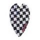 Retro black and White Chequered flags (nx551)