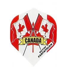 Canada Flag Poly Std (nx136) Transparent Maple Leaf - Click Image to Close