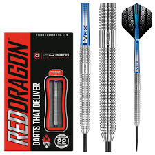 DEFENDER 24g 85% TUNGSTEN STEEL TIP DARTS BY RED DRAGON