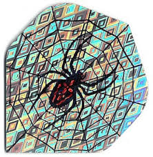 Quazar Silver Spider and web (nx241) - Click Image to Close