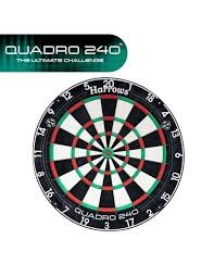 Harrows Quadro 240 Dartboard - Click Image to Close