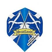 Scotland Flag WHITE STD Poly Flight (nx135) - Click Image to Close